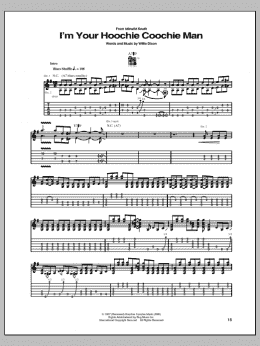 page one of I'm Your Hoochie Coochie Man (Guitar Tab)