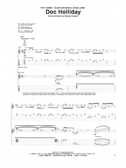 page one of Doc Holliday (Guitar Tab)