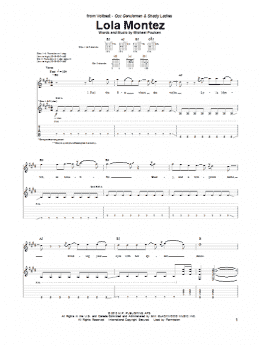 page one of Lola Montez (Guitar Tab)