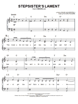 page one of Stepsisters' Lament (Easy Piano)
