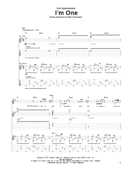 page one of I'm One (Guitar Tab)