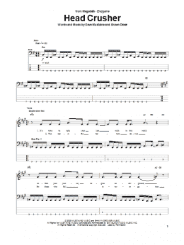 page one of Head Crusher (Bass Guitar Tab)
