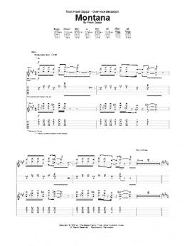 page one of Montana (Guitar Tab)