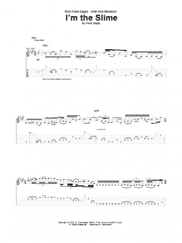page one of I'm The Slime (Guitar Tab)