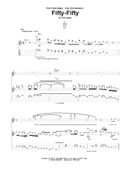 page one of Fifty-Fifty (Guitar Tab)