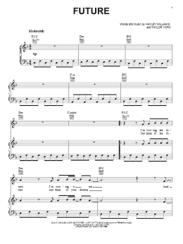 page one of Future (Piano, Vocal & Guitar Chords (Right-Hand Melody))