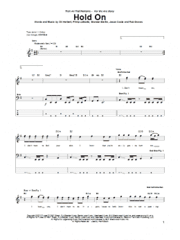 page one of Hold On (Bass Guitar Tab)