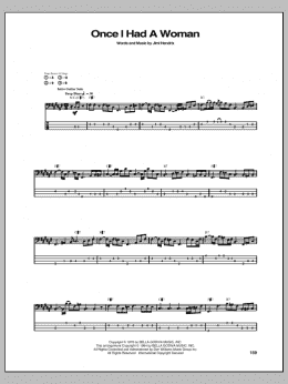 page one of Once I Had A Woman (Bass Guitar Tab)