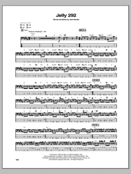 page one of Jelly 292 (Bass Guitar Tab)