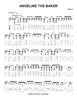 page one of Angeline The Baker (Solo Guitar)