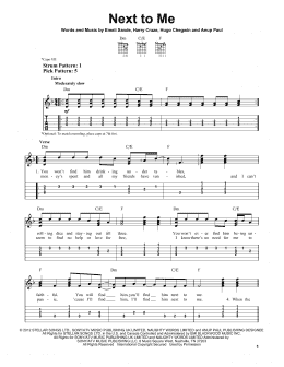 page one of Next To Me (Easy Guitar Tab)