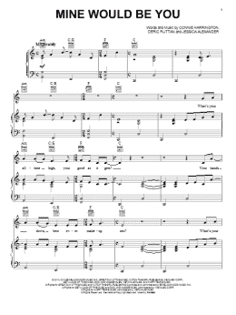 page one of Mine Would Be You (Piano, Vocal & Guitar Chords (Right-Hand Melody))