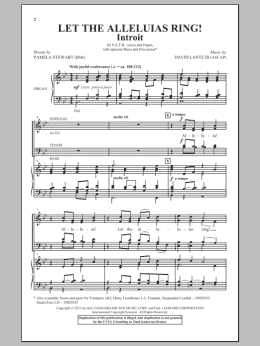 page one of Let The Alleluias Ring! (Introit And Benediction) (SATB Choir)