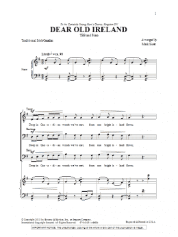 page one of Dear Old Ireland (TBB Choir)