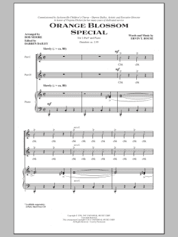 page one of Orange Blossom Special (2-Part Choir)