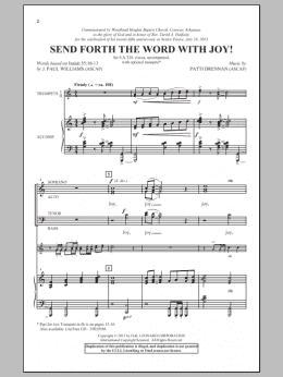 page one of Send Forth The Word With Joy! (SATB Choir)