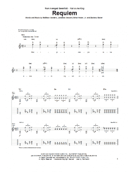 page one of Requiem (Guitar Tab)