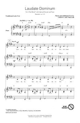 page one of Laudate Dominum (3-Part Mixed Choir)