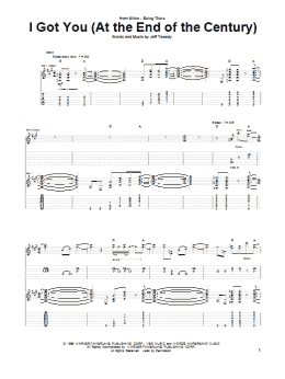 page one of I Got You (At The End Of The Century) (Guitar Tab)