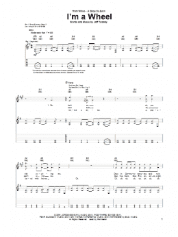 page one of I'm A Wheel (Guitar Tab)