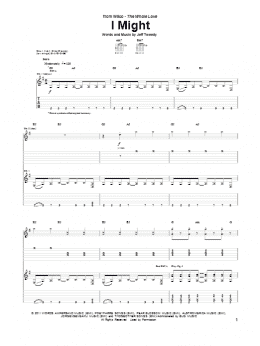 page one of I Might (Guitar Tab)