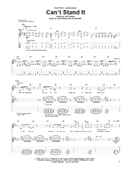 page one of Can't Stand It (Guitar Tab)