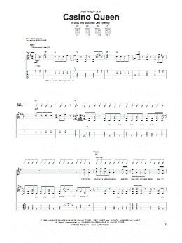 page one of Casino Queen (Guitar Tab)