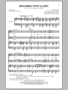 page one of Jesus Christ Is Risen Today (SATB Choir)