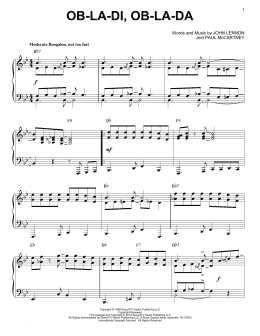 page one of Ob-La-Di, Ob-La-Da [Jazz version] (arr. Brent Edstrom) (Piano Solo)