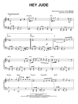 page one of Hey Jude [Jazz version] (arr. Brent Edstrom) (Piano Solo)