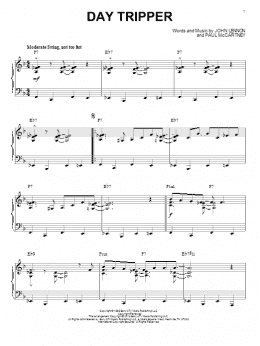 page one of Day Tripper [Jazz version] (arr. Brent Edstrom) (Piano Solo)