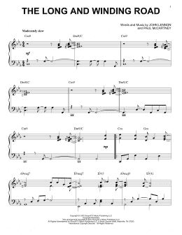 page one of The Long And Winding Road [Jazz version] (arr. Brent Edstrom) (Piano Solo)