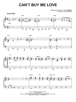 page one of Can't Buy Me Love [Jazz version] (arr. Brent Edstrom) (Piano Solo)