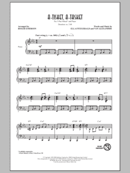 page one of A-Tisket, A-Tasket (3-Part Mixed Choir)