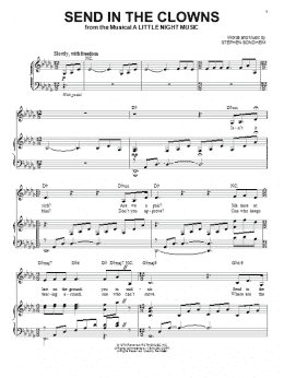 page one of Send In The Clowns (Piano & Vocal)