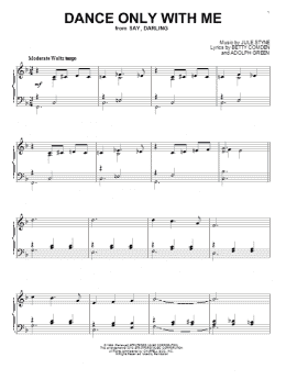 page one of Dance Only With Me (Piano Solo)