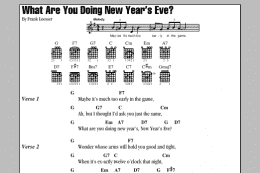 page one of What Are You Doing New Year's Eve? (Guitar Chords/Lyrics)