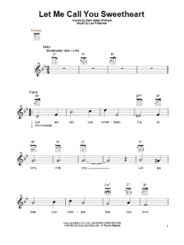 page one of Let Me Call You Sweetheart (Ukulele)