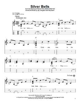 page one of Silver Bells (Easy Ukulele Tab)