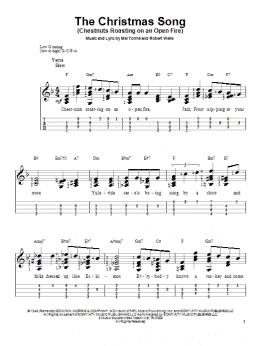 page one of The Christmas Song (Chestnuts Roasting On An Open Fire) (Easy Ukulele Tab)