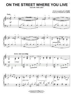 page one of On The Street Where You Live (Piano Solo)