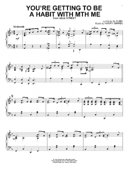 page one of You're Getting To Be A Habit With Me (Piano Solo)