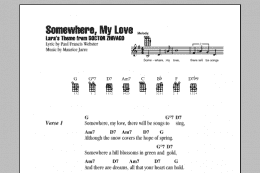 page one of Somewhere, My Love (Ukulele Chords/Lyrics)
