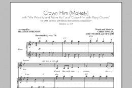 page one of Crown Him (Majesty) (SATB Choir)