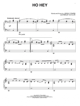page one of Ho Hey (Piano Solo)