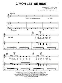 page one of C'mon Let Me Ride (Piano, Vocal & Guitar Chords (Right-Hand Melody))