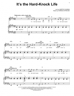 page one of It's The Hard-Knock Life (Piano & Vocal)