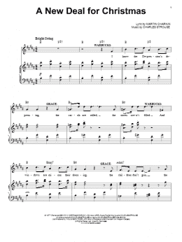page one of A New Deal For Christmas (Piano, Vocal & Guitar Chords (Right-Hand Melody))