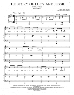 page one of The Story Of Lucy And Jessie (Piano & Vocal)
