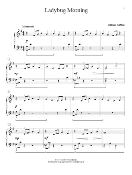 page one of Ladybug Morning (Educational Piano)